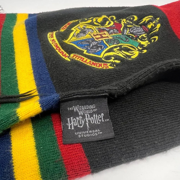 Harry Potter Double Embroidered Multi Colored Scarf - Picture 2 of 3